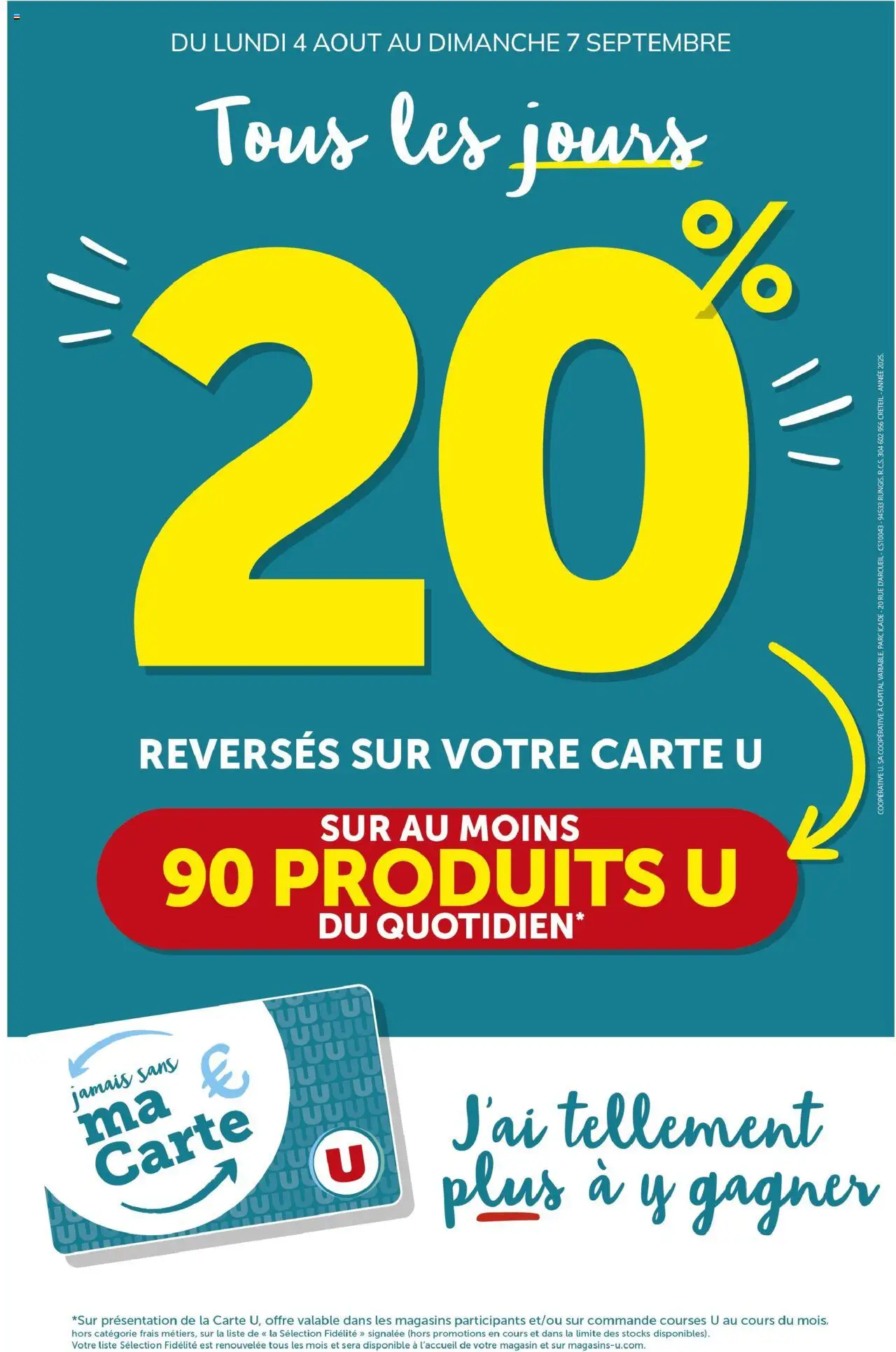 Ma sélection Carte U août de la boutique U Express valable du 04/08/2025 - Page numéro 1