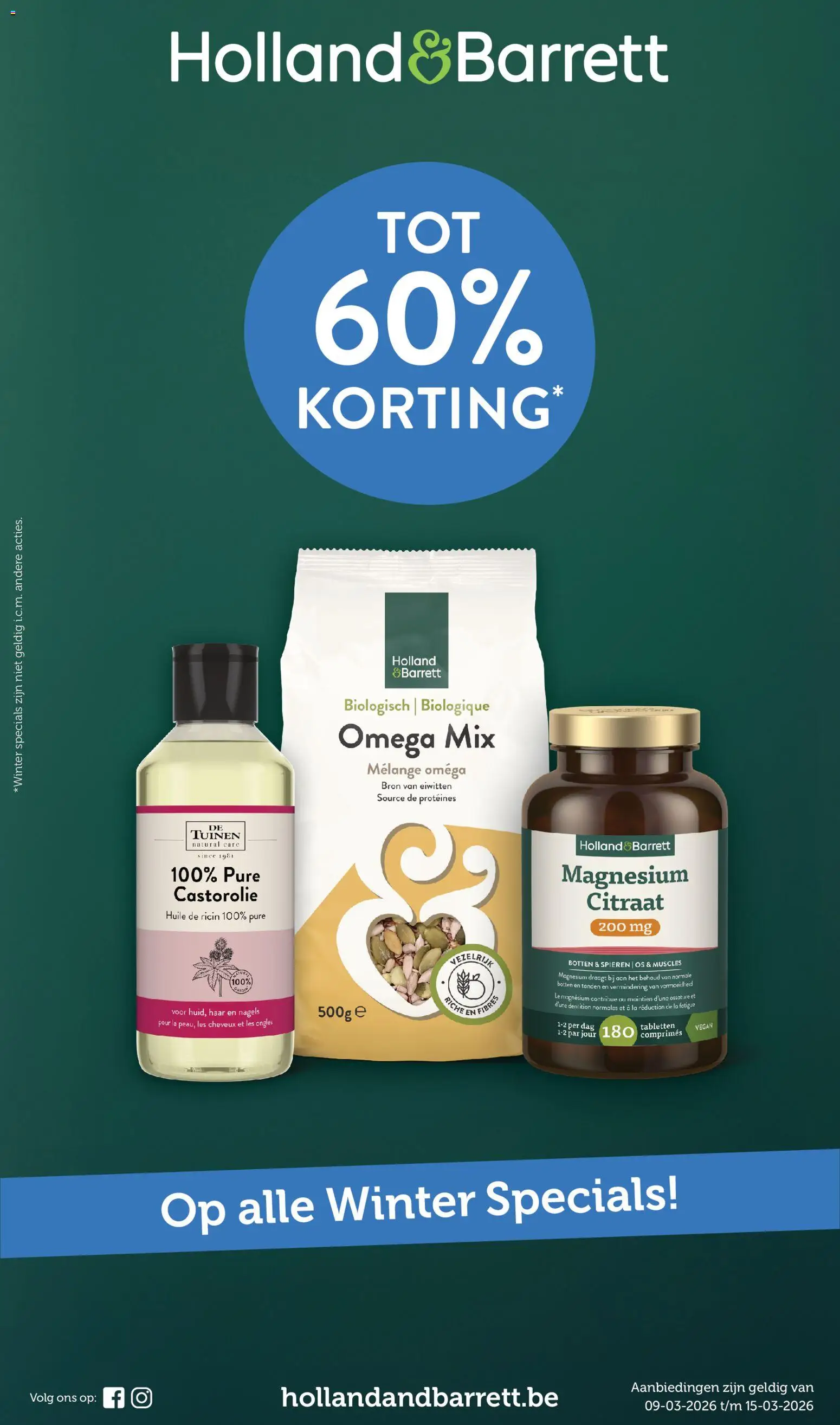 Voorbeeld van Holland & Barrett Folder / Publicité van winkel Holland & Barrett geldig vanaf 09/03/2026 - La, Omega