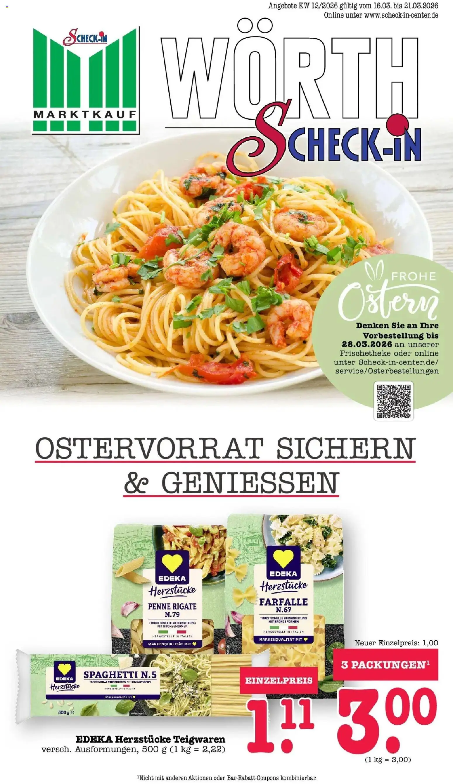 Vorschau von dem Prospekt des Geschäftes Edeka, gültig ab dem 16.03.2026