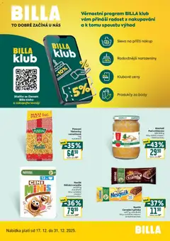 Náhled nabídky: Billa Leták - Billa bonus club platný od 17.12.2025