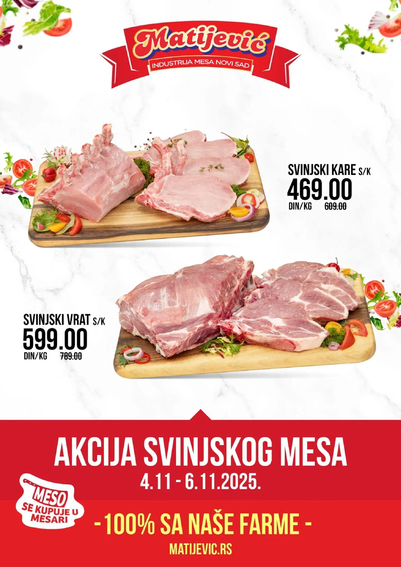 Pregled Matijevic kataloga - važi od 04.11.2025