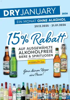 Vorschau von dem Prospekt des Geschäftes Getränkeland, gültig ab dem 02.01.2026