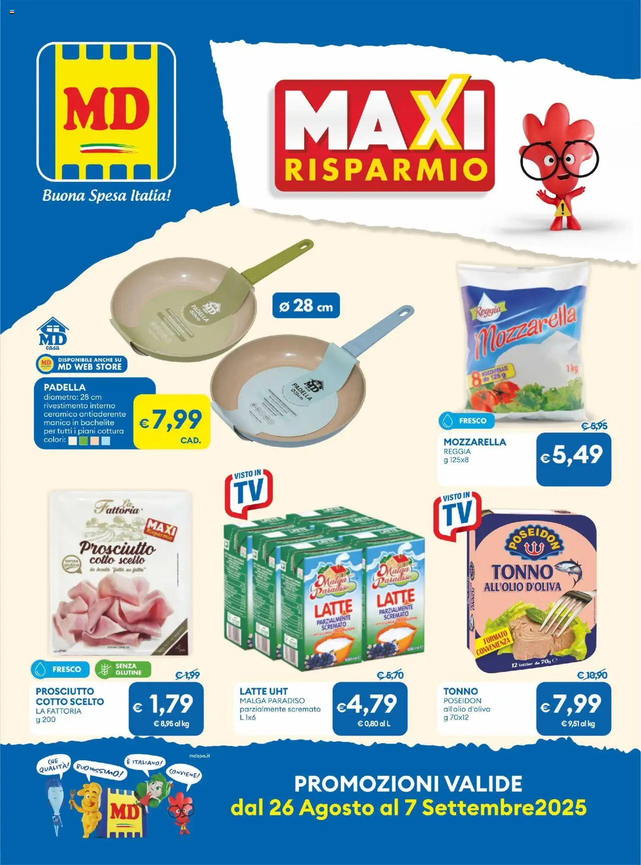 Volantino MD Discount valido da 26/08/2025 numero di pagina 1