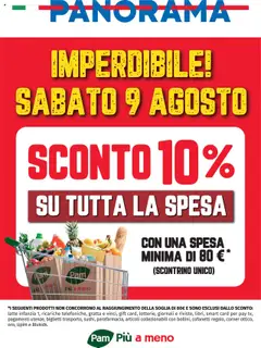 Anteprima dell'opuscolo Volantino Sconto 10% dal negozio Panorama valido da 04/08/2025