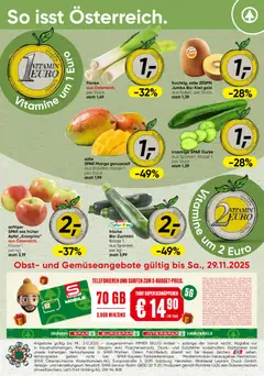 Vorschau der Angebote: Spar Vorarlberg Obst & Gemüse gültig ab 24.11.2025