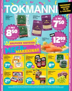 Kaupan Tokmanni Ruokatarjoukset esikatselu, voimassa 02/10/2025