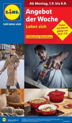 Vorschau von dem Prospekt des Geschäftes Lidl, gültig ab dem 01.09.2025