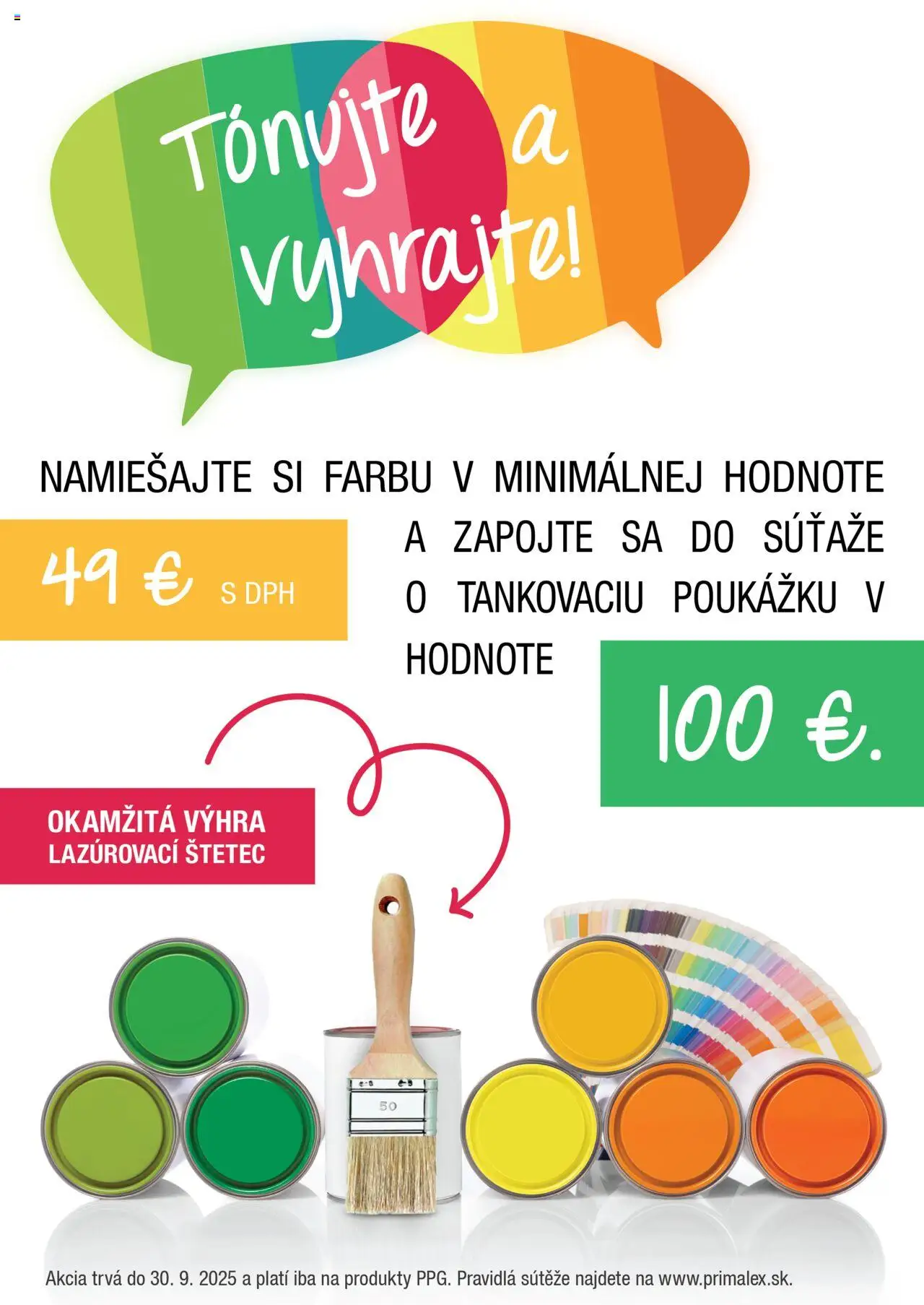 Dom farieb Tónujte a vyhrajte (22.07. - 30.09.2025) - Akčná ponuka
