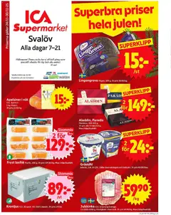 Förhandsgranska reklamblad Svalöv från butik ICA Supermarket gäller från 24/11/2025