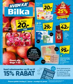 Eksempel på tilbudsavis Tilbudsavis fra butik Bilka gyldig fra 01/01/2026