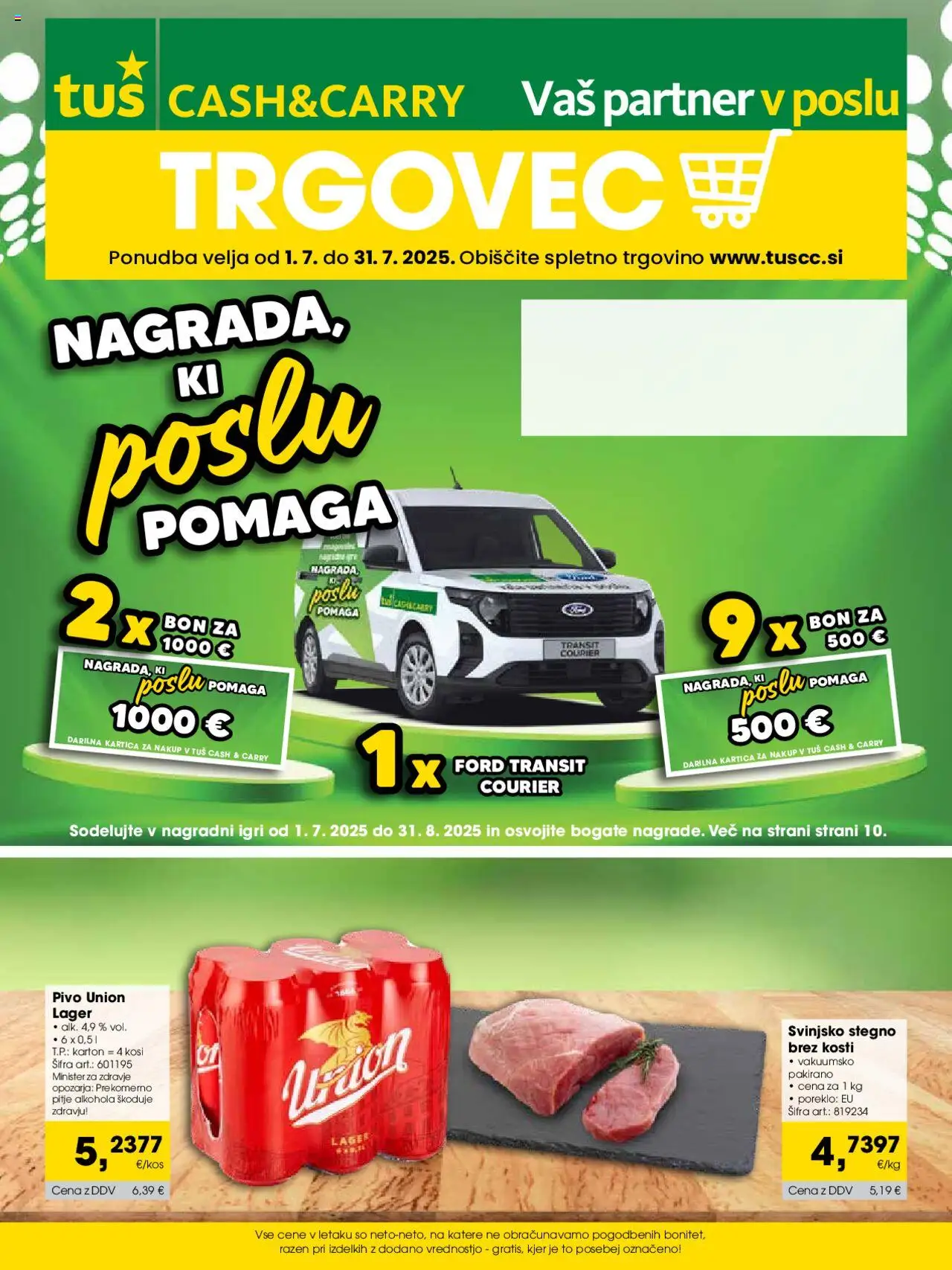 Tuš Katalog cash & carry trgovec od 01.07.2025 - aktualna ponudba - stran 1