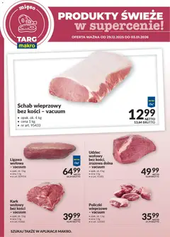 Pogląd gazetki "Produkty świeże w supercenie" ze sklepu Makro ważnej od 29.12.2025