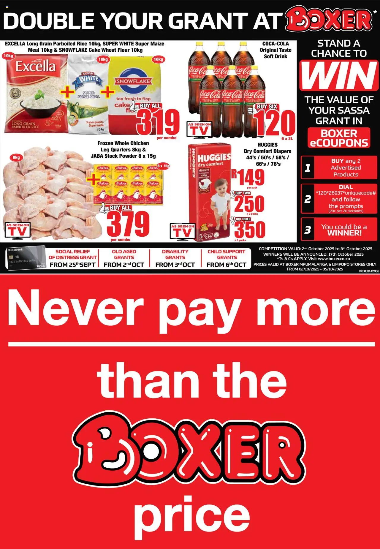 Boxer Limpopo, Mpumalanga - Weekly Specials from 02/10 - 05/10/2025 > Promotions