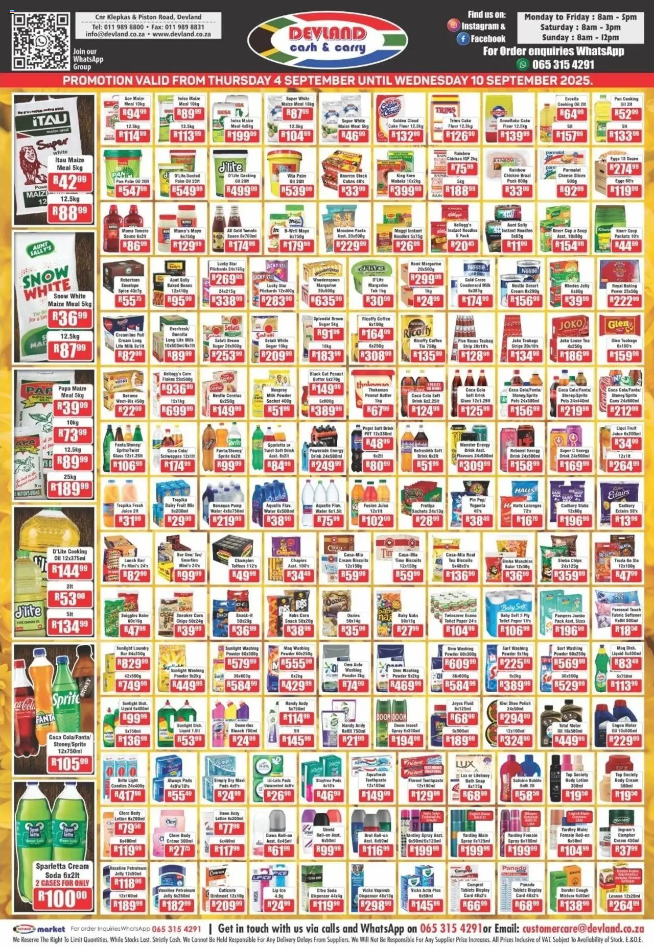 Devland Specials from 04/09 - 10/09/2025 > Promotions