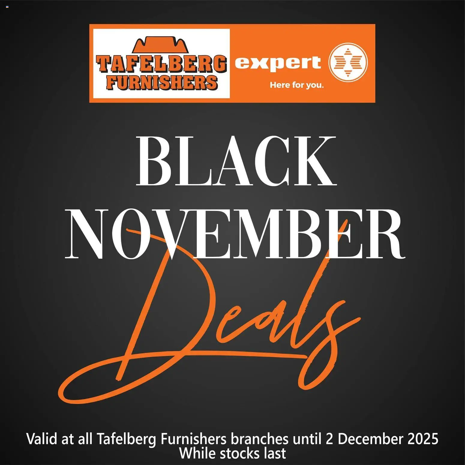 Preview of Tafelberg Furnishers flyer valid from 06/11/2025