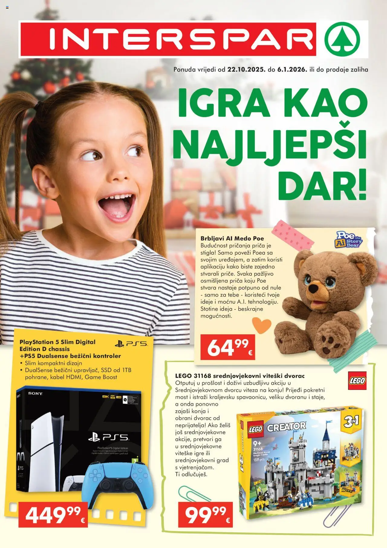 Interspar aktualni Katalog igračke vrijedi od 22.10.2025 - tjedna akcija broj stranice 1