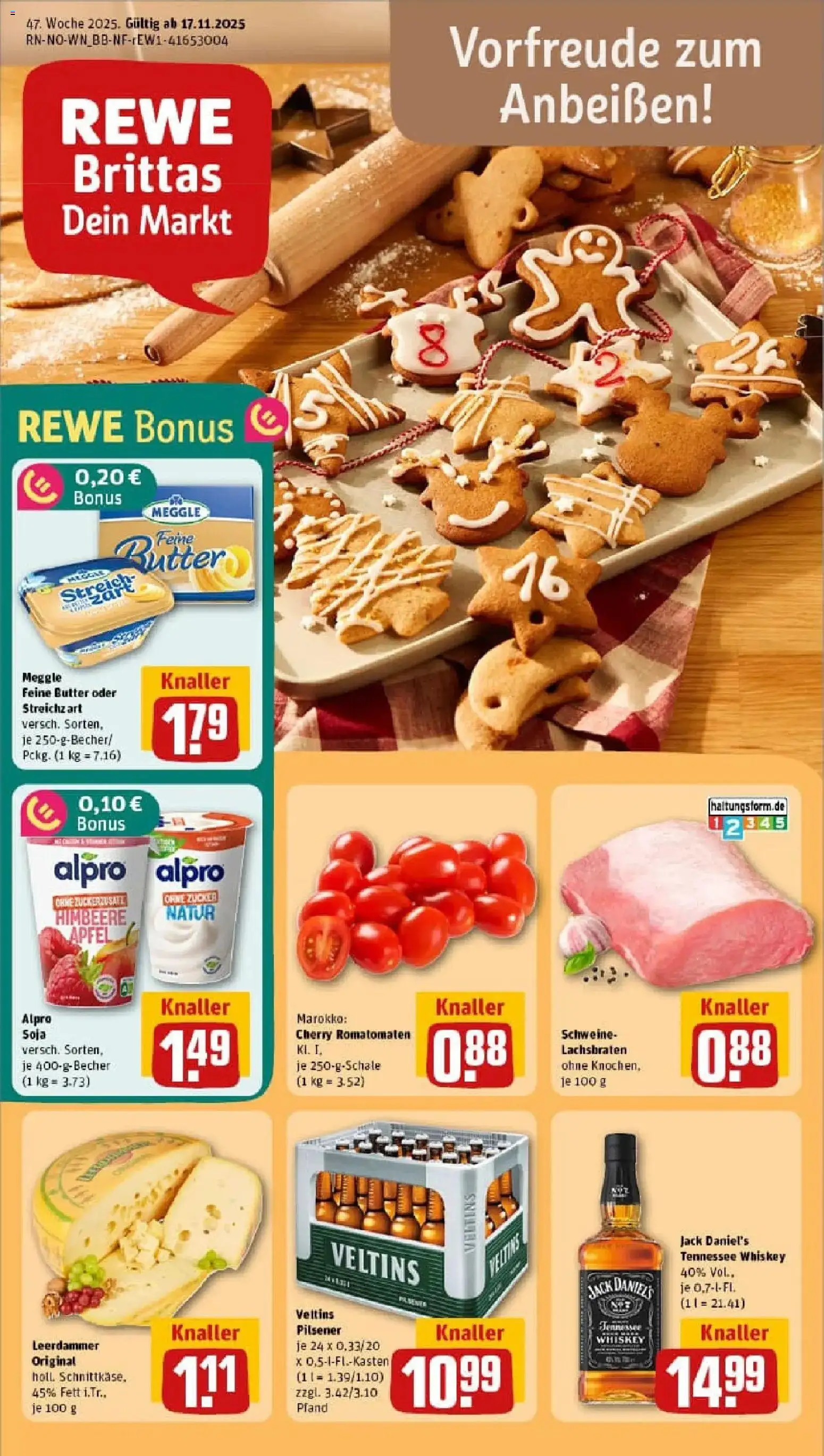 Vorschau von dem Prospekt des Geschäftes Rewe, gültig ab dem 17.11.2025