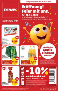 Vorschau der Angebote: Penny Markt Eröffnung in 8940 Liezen gültig ab 20.11.2025