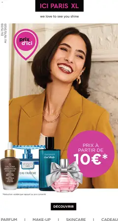 Prévisualisation de Publicité du magasin ICI Paris XL formulaire valide 15/09/2025