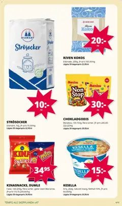 Förhandsgranska reklamblad Aktuella reklamblad Tempo från butik Tempo gäller från 17/11/2025 | Sida : 4