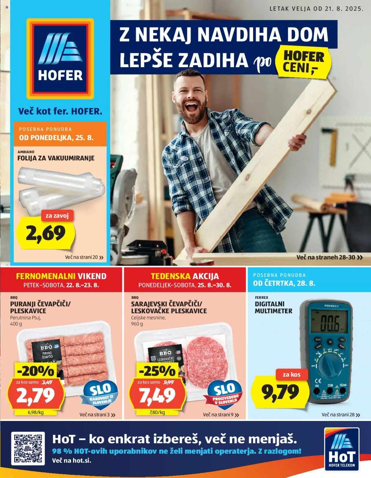 Hofer Katalog od 21.08.2025 - aktualna ponudba - stran 1