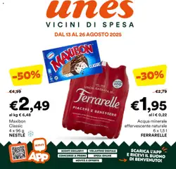 Anteprima dell'opuscolo Attuale volantino dal negozio Unes valido da 13/08/2025