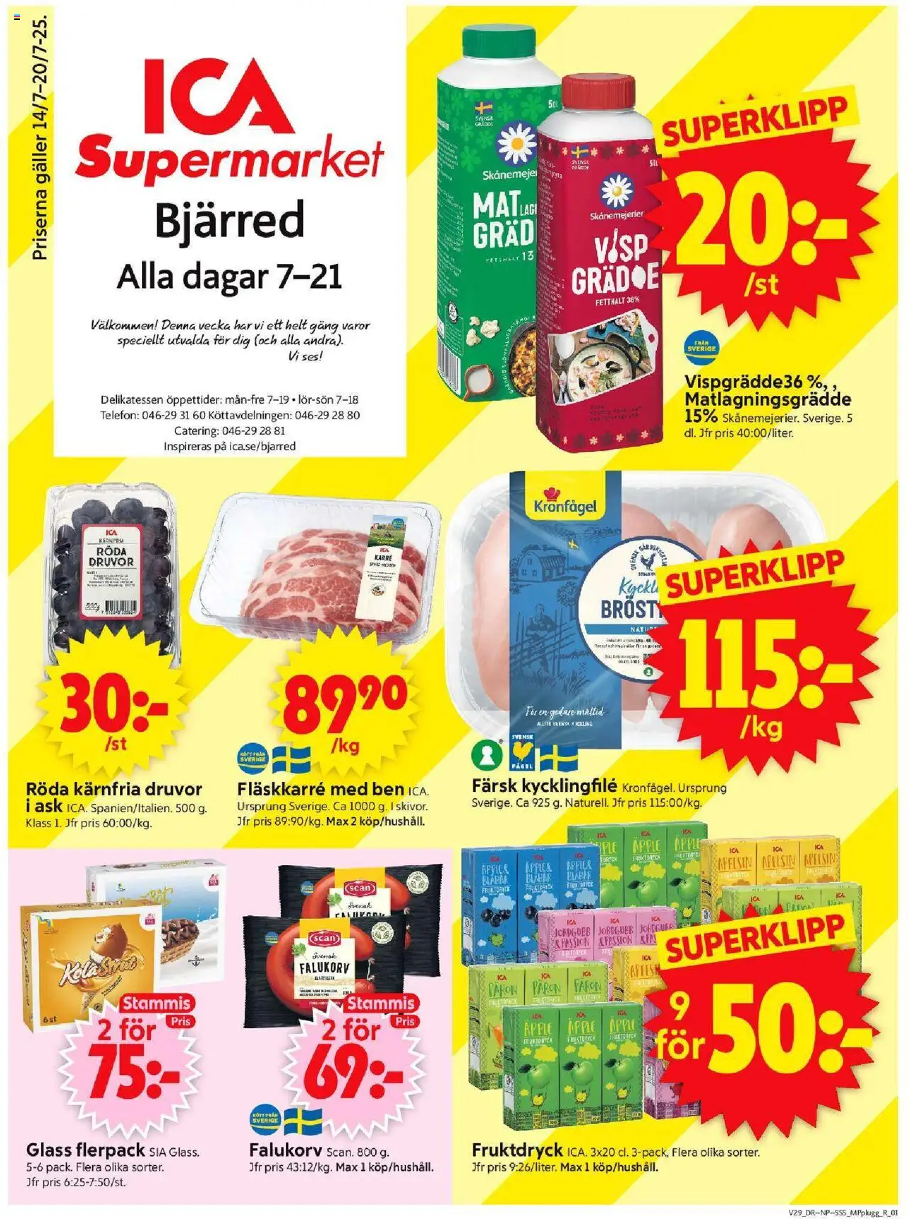 Lomma är giltig 14/07 2025 > Veckans Erbjudanden gäller från 14/07/2025 till 20/07/2025 sidnummer 1
