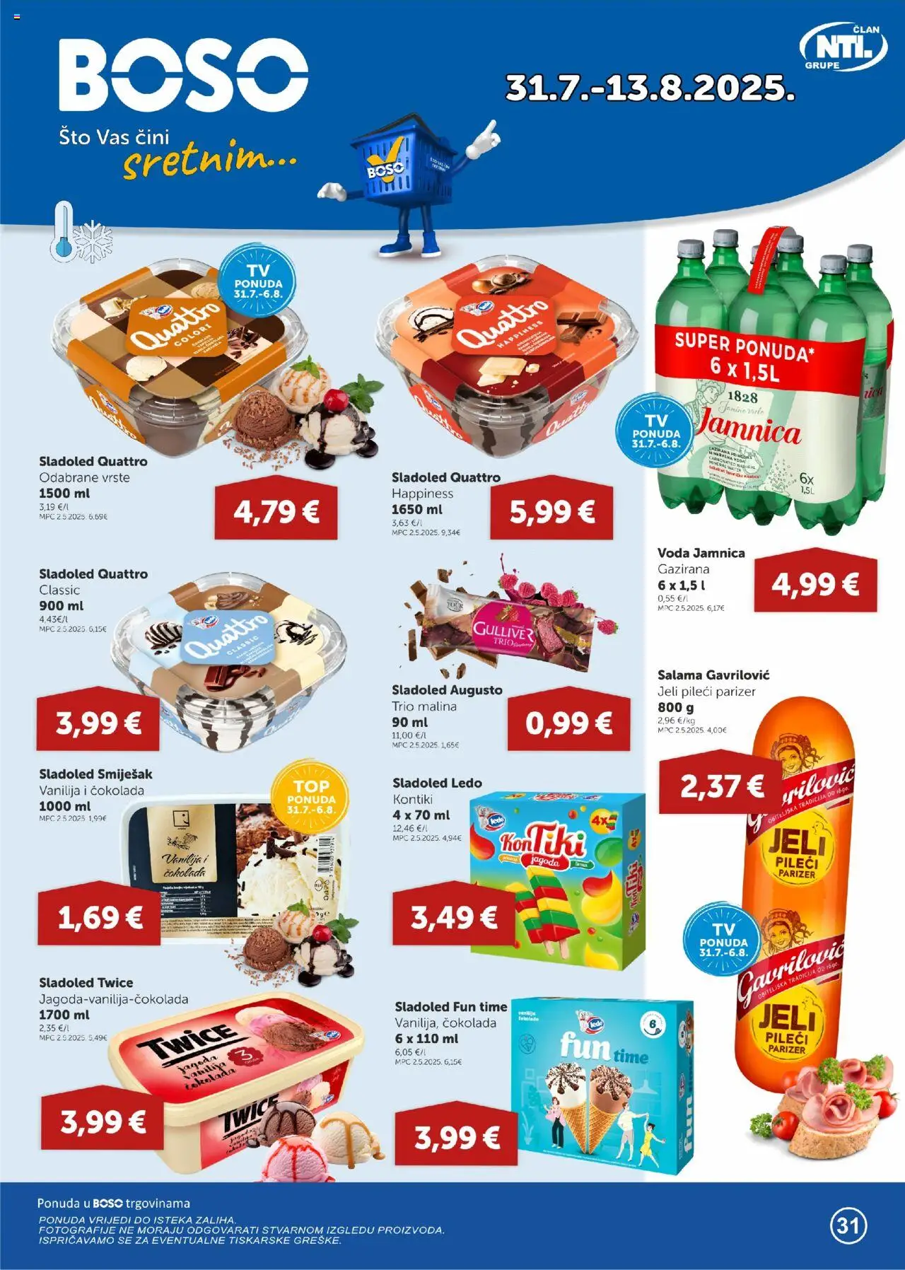 Boso aktualni Katalog vrijedi od 31.07.2025 - tjedna akcija broj stranice 1