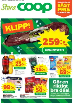 Förhandsgranska reklamblad Aktuella reklamblad Stora Coop från butik Stora Coop gäller från 29/12/2025