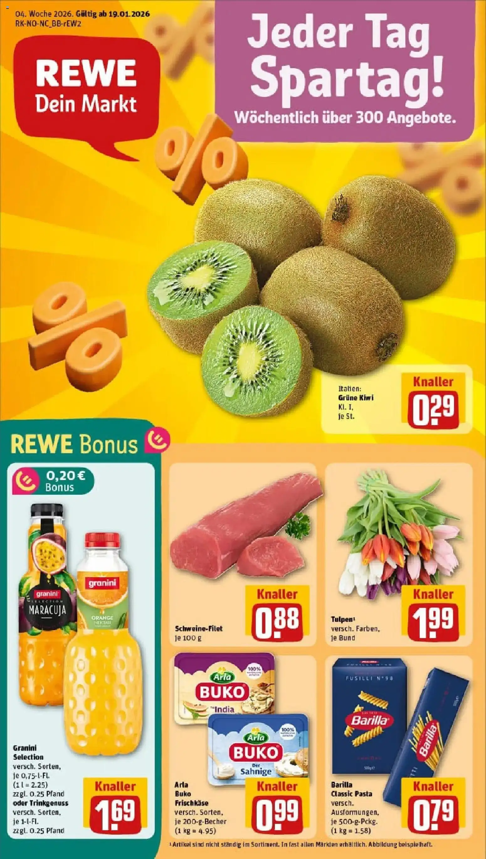 Vorschau von dem Prospekt des Geschäftes Rewe, gültig ab dem 19.01.2026
