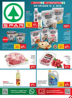 Pregled letka Spar Katalog trgovine Spar vrijedi od 15.04.2026