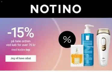 Eksempel på tilbudsavis Notino fra butik Tilbud gyldig fra 09/03/2026