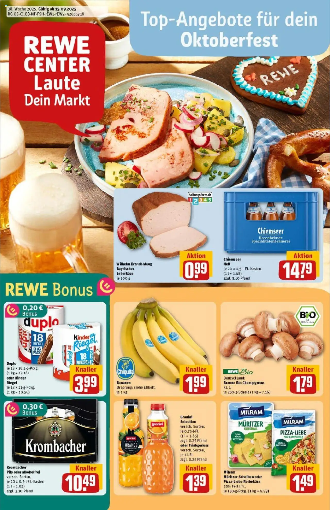 REWE Prospekt ab 14.09.2025 nächste Woche - Prospekt Brandenburg An Der Havel	