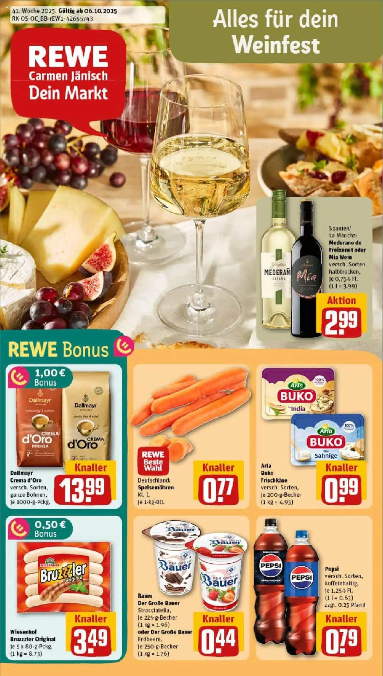 REWE Prospekt ab 06.10.2025 nächste Woche - Prospekt Berlin / Prenzlauer Berg	