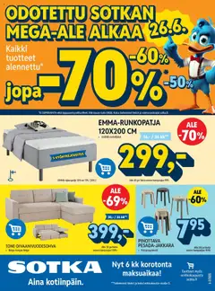 Kaupan Sotka Tarjoukset esikatselu, voimassa 14/07/2025