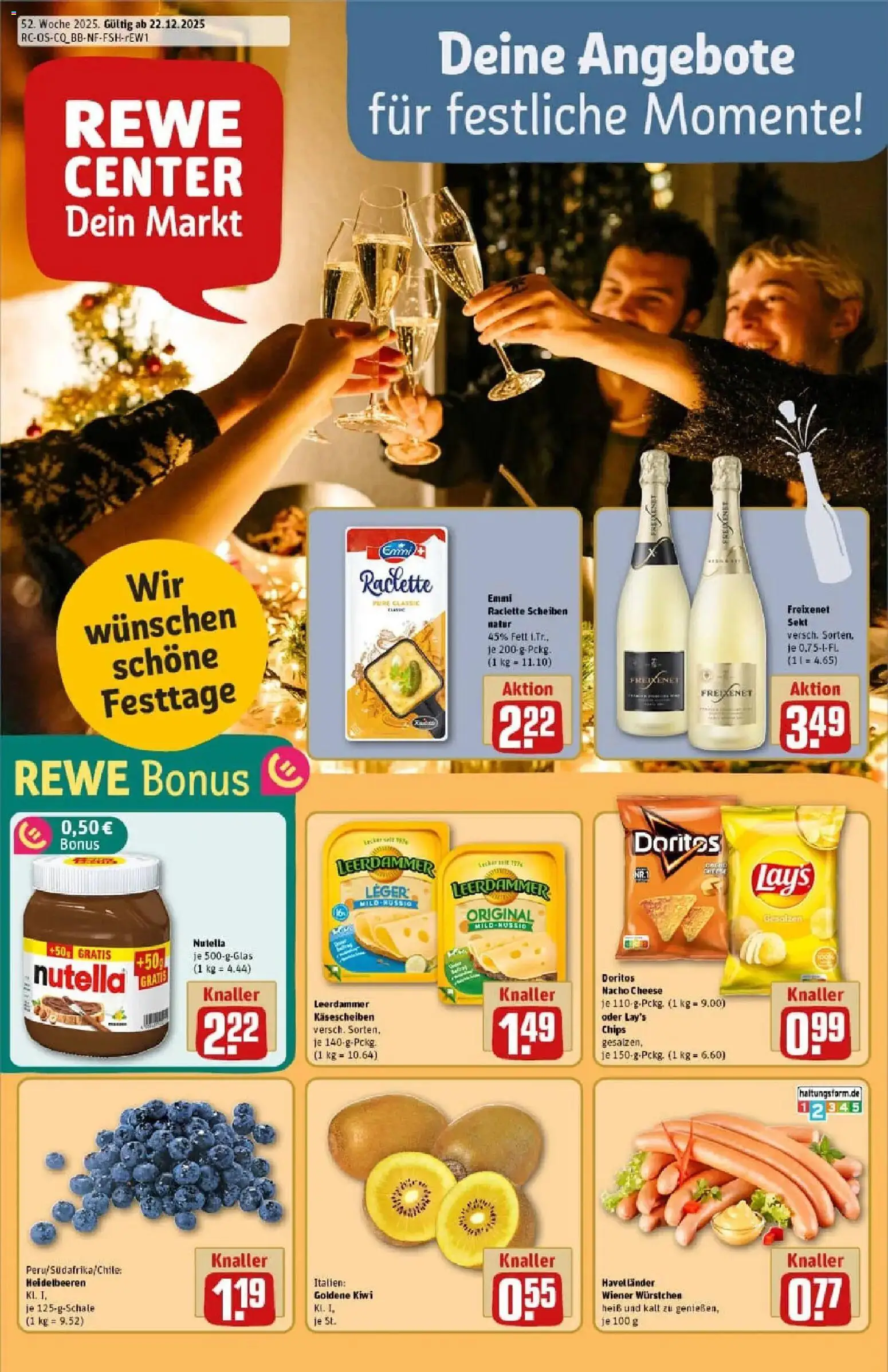 Vorschau von dem Prospekt des Geschäftes Rewe, gültig ab dem 22.12.2025