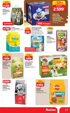 Auchan - Akciós újság Auchan megtekintése, amely érvényes 2025.11.27.-től | Oldal: 63