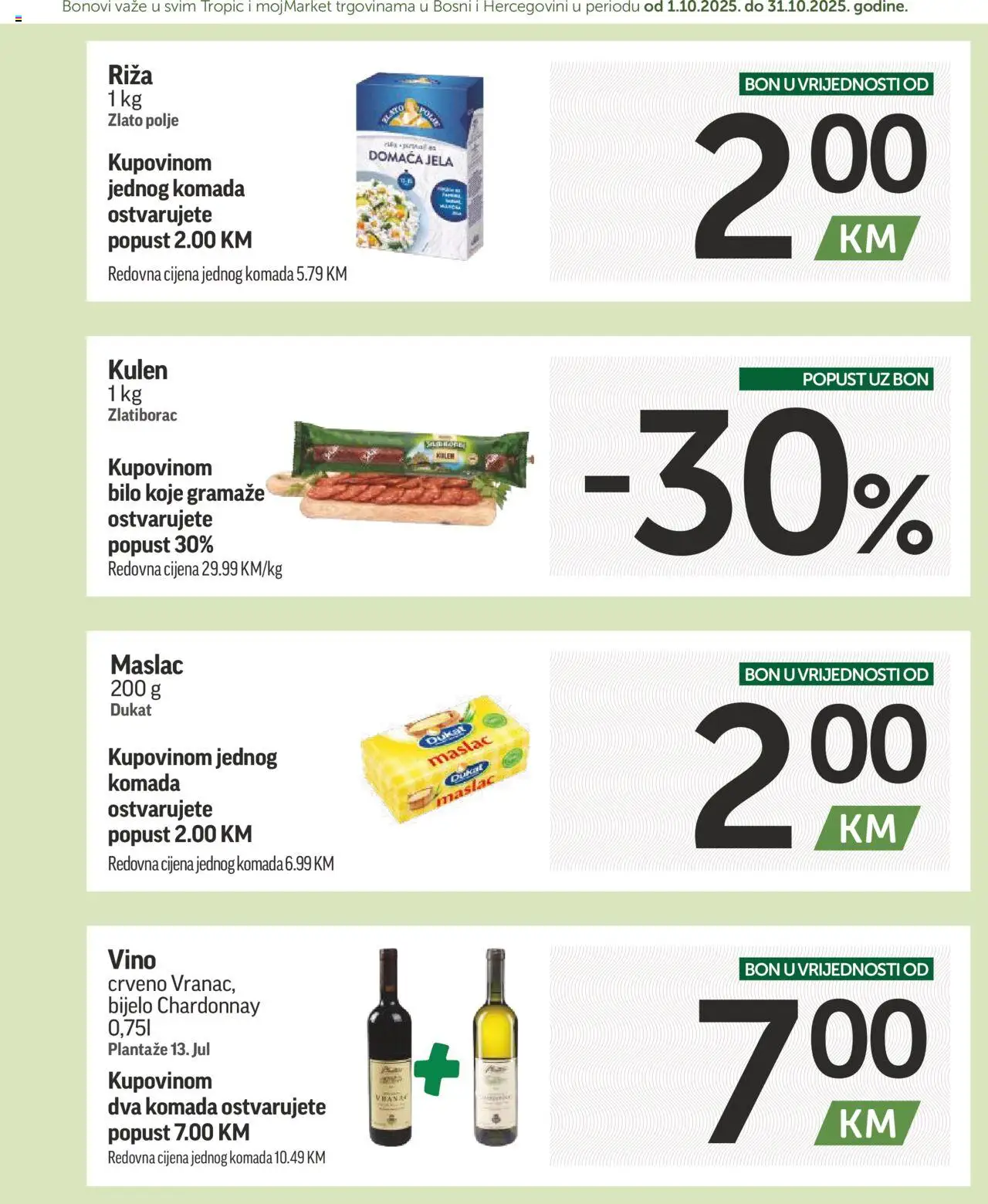 Pregled letka Katalog trgovine mojMarket vrijedi od 2025.10.01