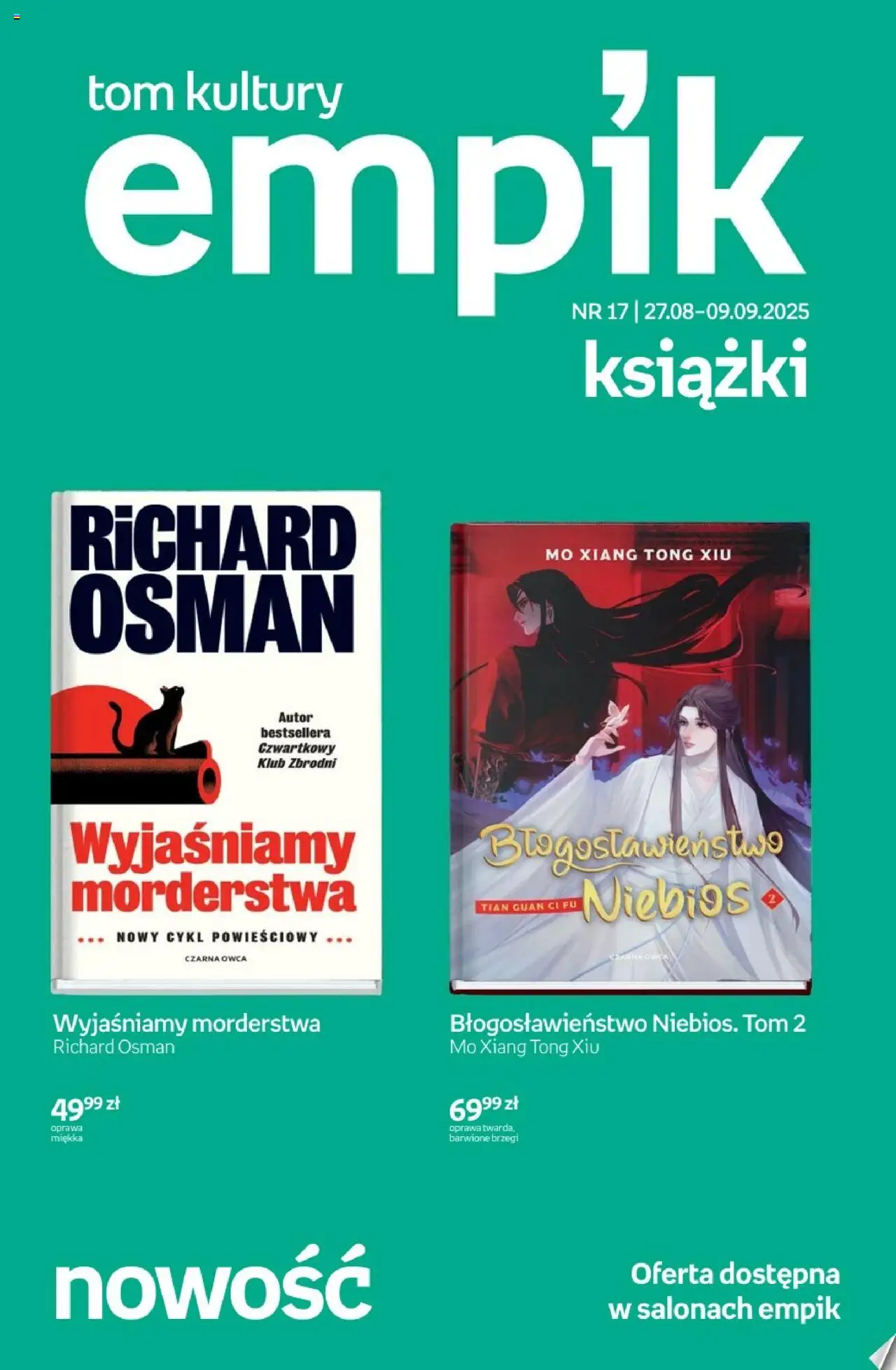 Empik Tom kultury - Książki od 27.08.2025 - Nowa Gazetka - Numer strony 1
