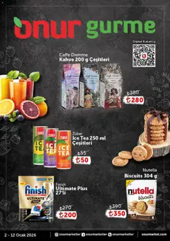 Onur Market Katalog - Gurme 02.01.2026 - Broşürünün önizlemesi