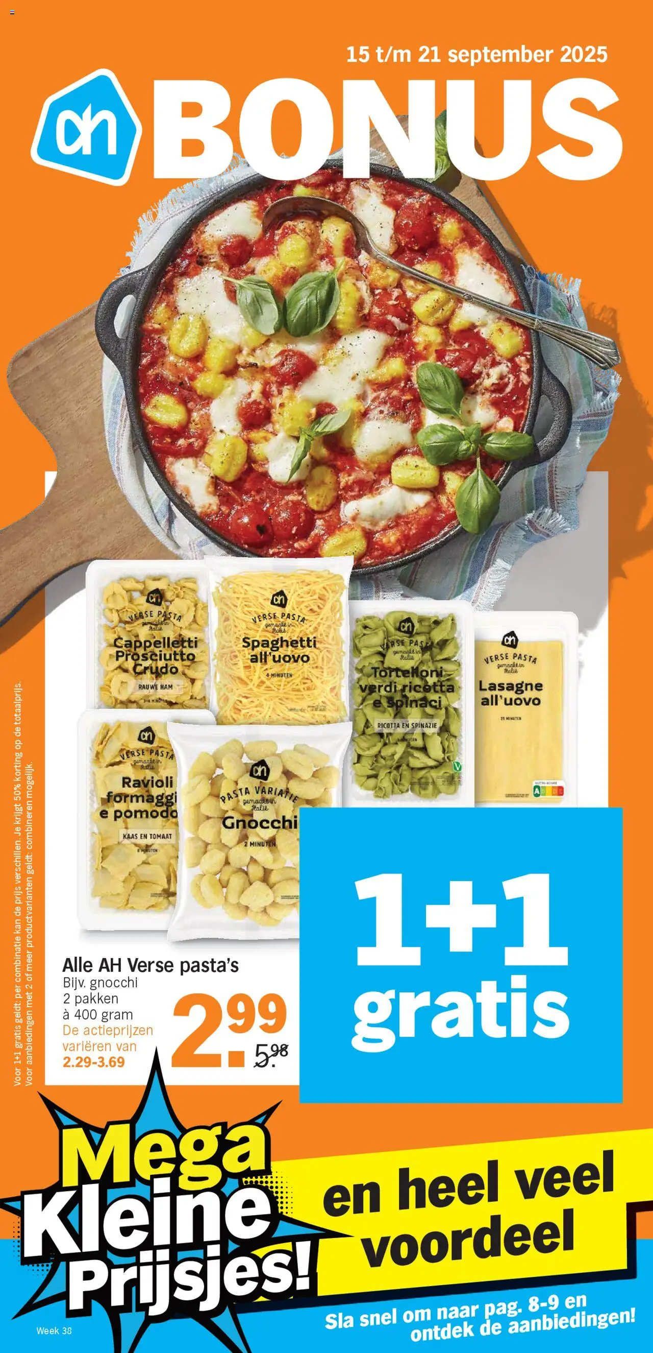 Albert Heijn shop Folder week 38 geldig vanaf 15-09-2025 - Paginanummer 1
