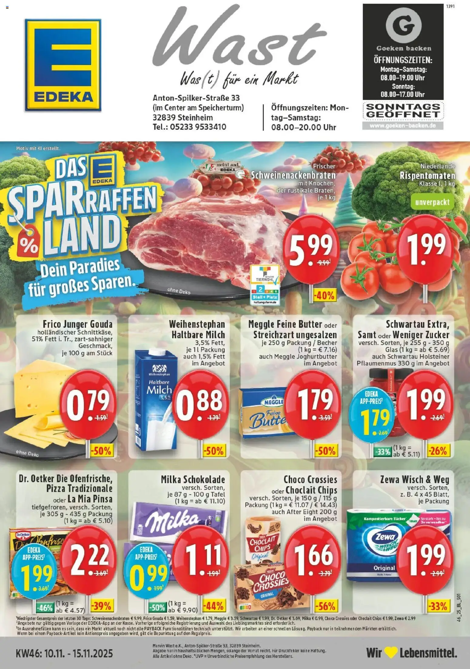 Vorschau von dem Prospekt des Geschäftes Edeka, gültig ab dem 09.11.2025