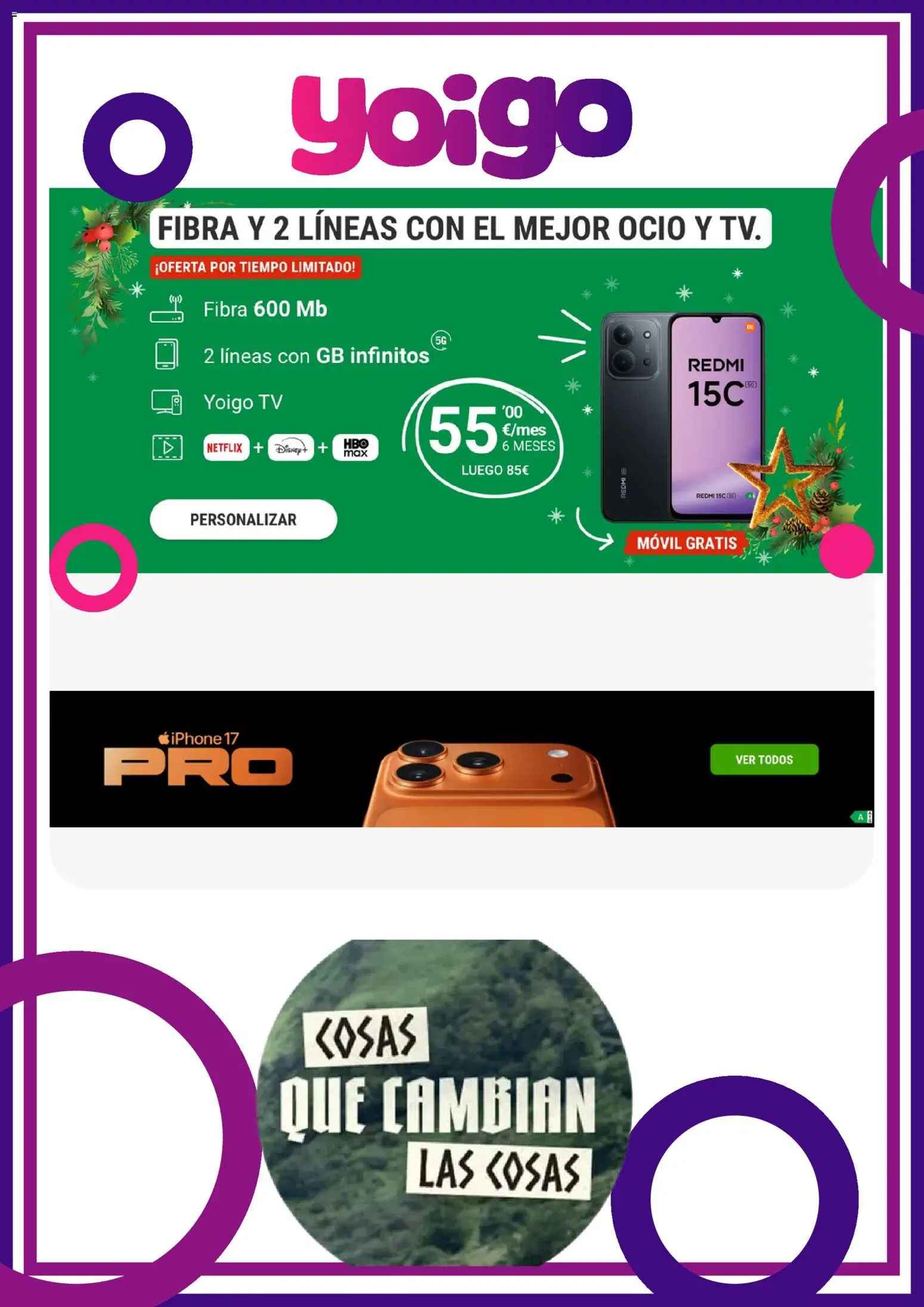 Vista previa del folleto de la tienda Yoigo válido desde el 15/12/2025 