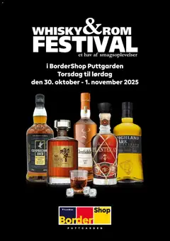Eksempel på tilbudsavis Whisky&Rom Festival 2025 fra butik Bordershop gyldig fra 30/10/2025