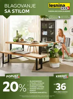 Pregled letka Blagovanje sa stilom trgovine Lesnina vrijedi od 03.11.2025