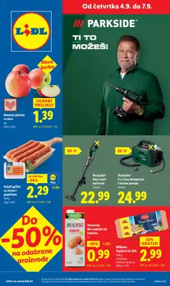 Pregled letka Super Ponuda trgovine Lidl vrijedi od 04.09.2025
