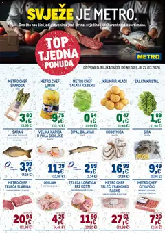 Pregled letka Metro Katalog Ultra svježa ponuda trgovine Metro vrijedi od 16.03.2026
