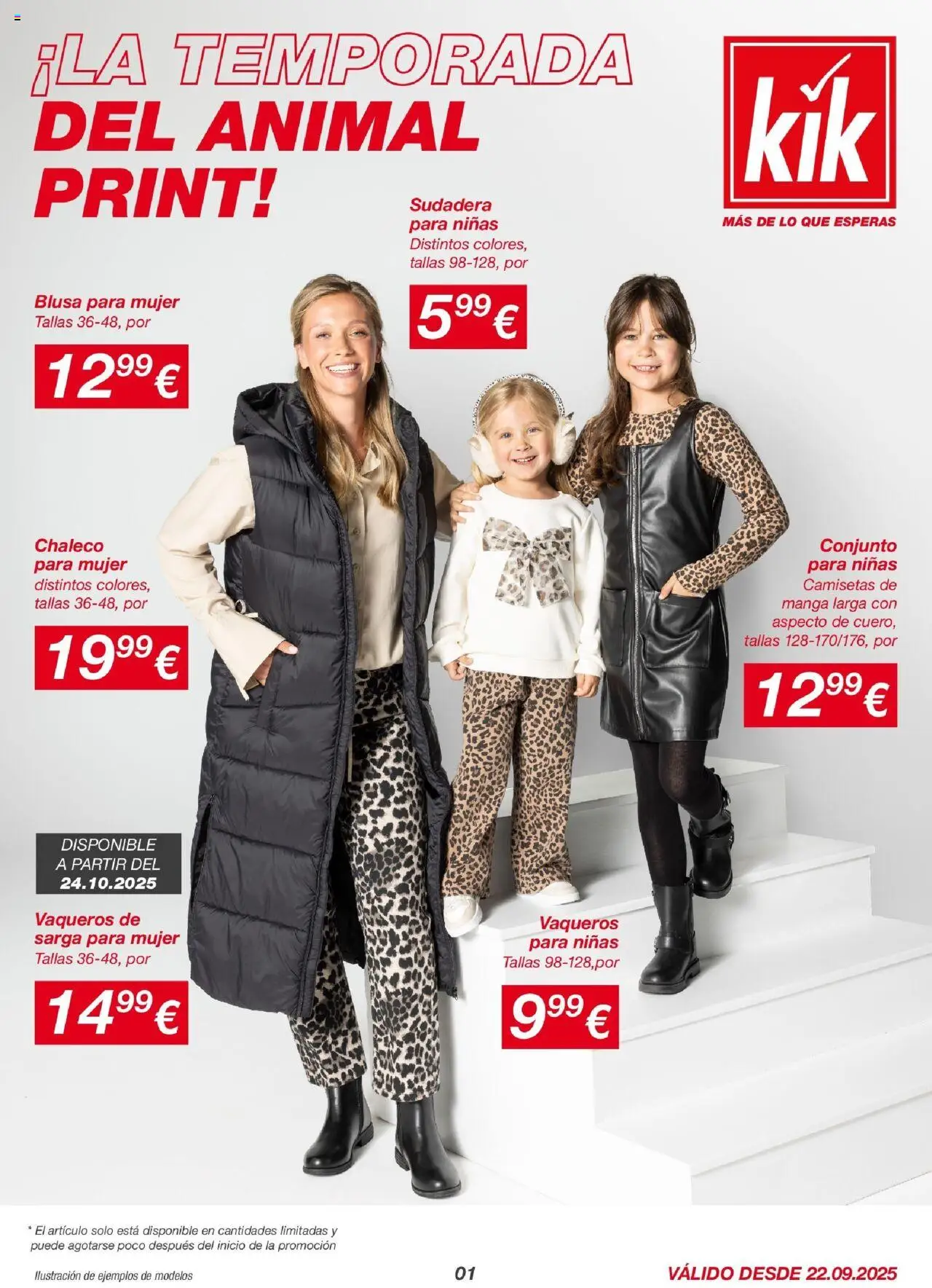 Vista previa del folleto de la tienda KIK válido desde el 21/09/2025 - Sudadera, Blusa, Chaleco