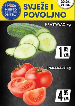 Pregled letka Prodex svježe i povoljno trgovine Prodex vrijedi od 20.04.2026
