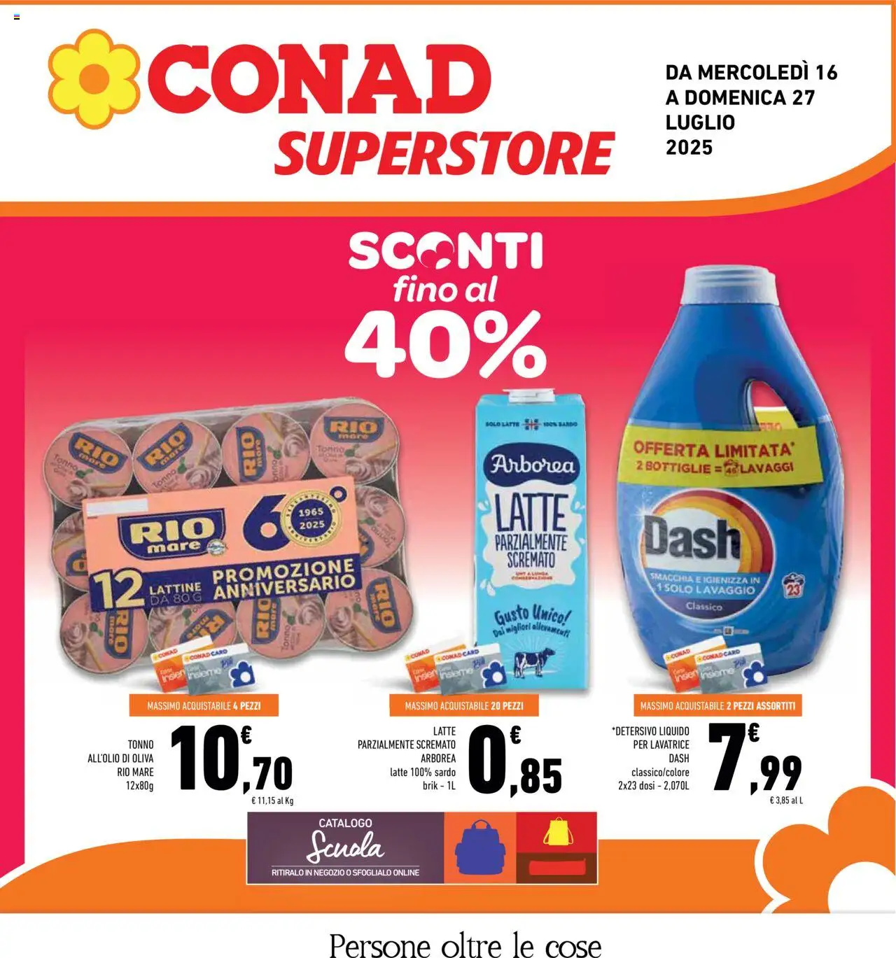 Volantino Conad valido da 16/07/2025 numero di pagina 1